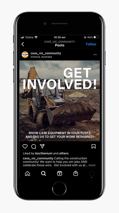 Construction earthmoving Social Media CASE VIC social media instagram agency digital agency studio rosinger melbourne victoria