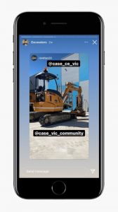 Construction earthmoving Social Media CASE VIC social media instagram agency digital agency studio rosinger melbourne victoria