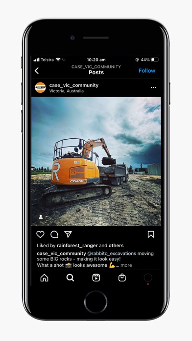 Construction earthmoving Social Media CASE VIC social media instagram agency digital agency studio rosinger melbourne victoria
